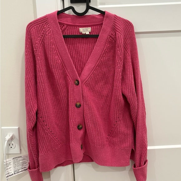 Fat Face Sweaters - Fat Face Women's Pink Cardigan Sweater